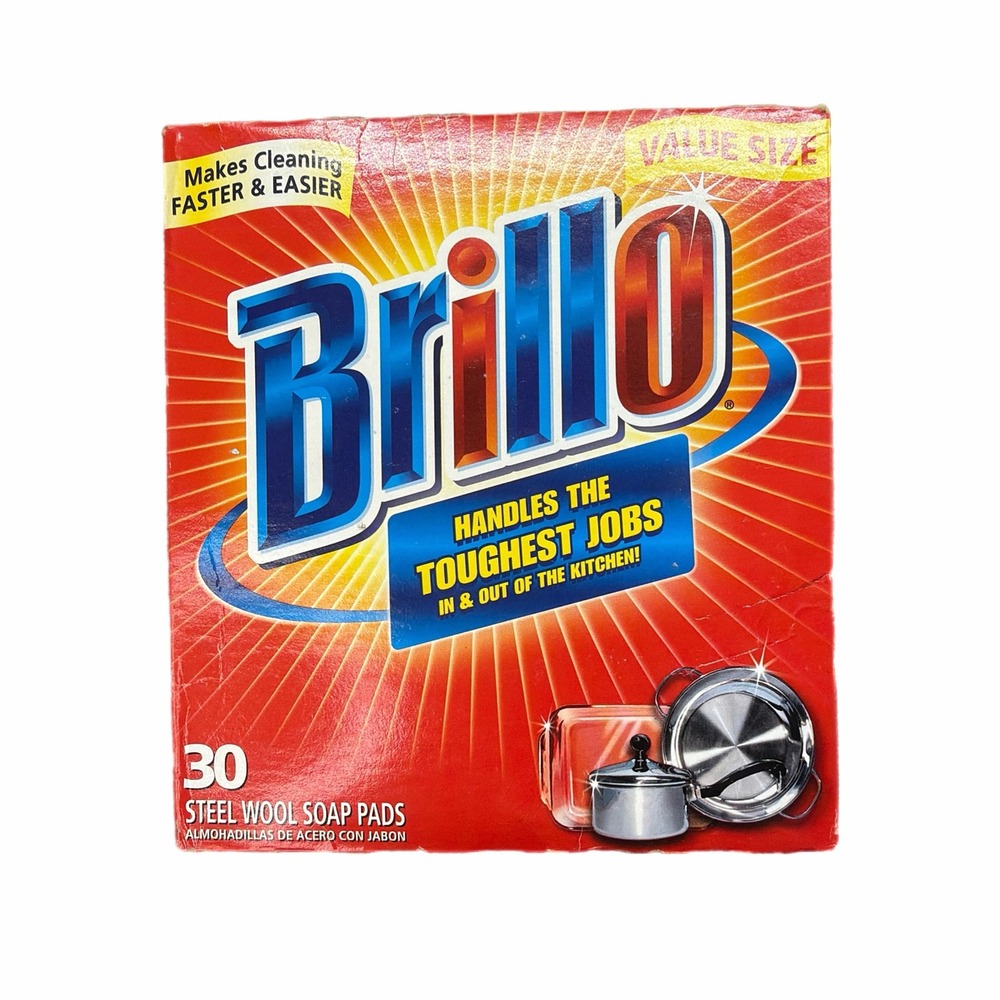 VTG Brillo Steel Wool Soap Pads Value Count Anti-Rust Formula Cleaning Pads